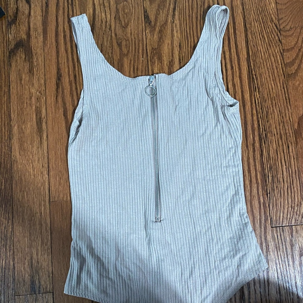 Taupe body suit